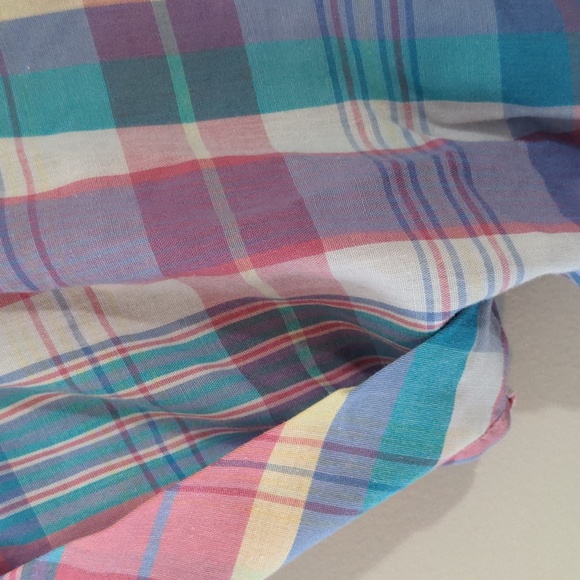 Vintage Plaid / Madras Short (8) Coastal Grandma - Picture 4 of 12